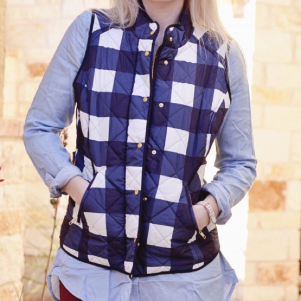 Crown and Ivy Plaid Vest